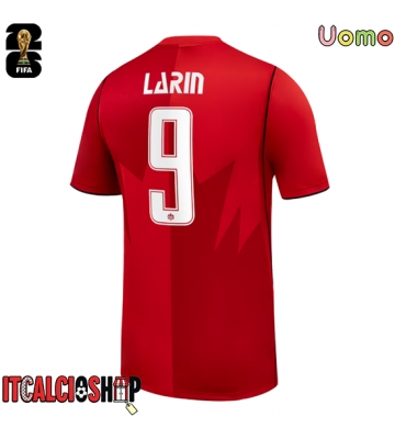 Canada Cyle Larin #9 Prima Maglia Mondiali 2026 Manica Corta